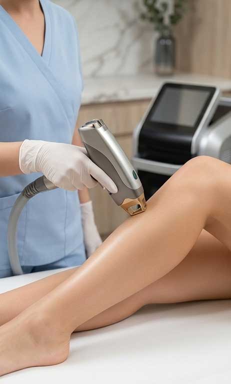 Lazer epilasyon uygulaması